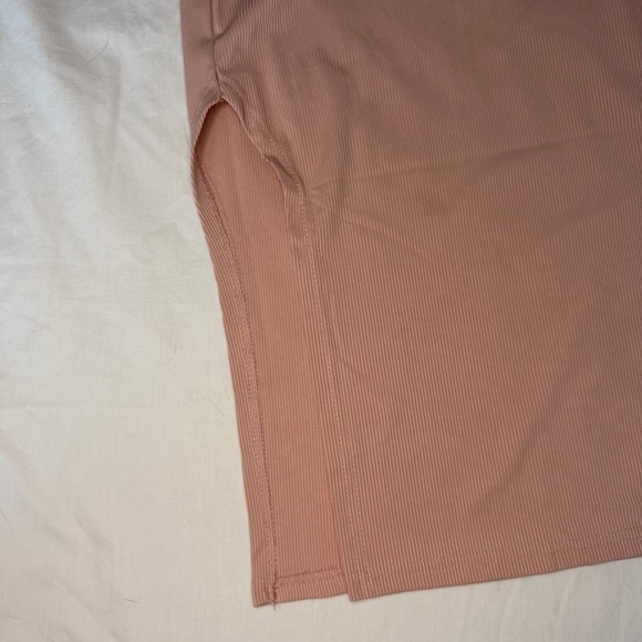 Blush Pink Ribbed Dress - Picture 10 of 13